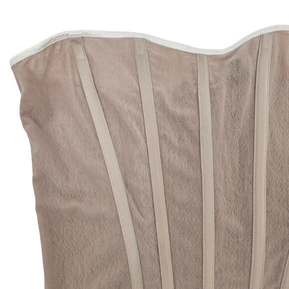 NBD Cream Nude Corset Bustier Top‎ Size Small - Picture 2 of 8